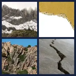 4 Pics 1 Word JAGGED