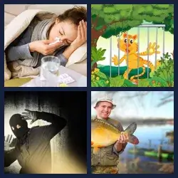 4 Pics 1 Word CAUGHT