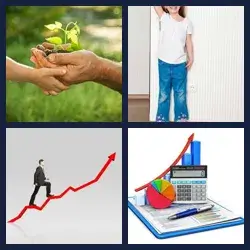 4 Pics 1 Word GROWTH