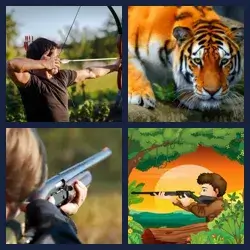 4 Pics 1 Word HUNTER