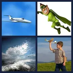 4 Pics 1 Word FLIGHT