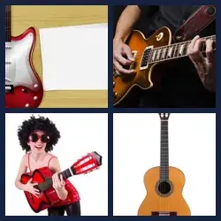 4 Pics 1 Word GUITAR