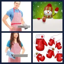 4 Pics 1 Word MITTEN