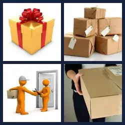 4 Pics 1 Word PARCEL