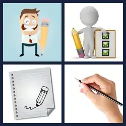 4 Pics 1 Word PENCIL