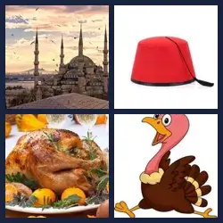 4 Pics 1 Word TURKEY
