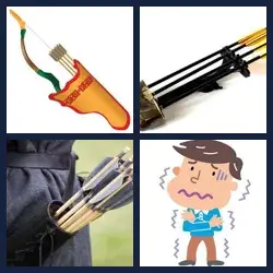 4 Pics 1 Word QUIVER
