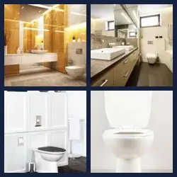 4 Pics 1 Word TOILET