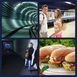 4 Pics 1 Word SUBWAY