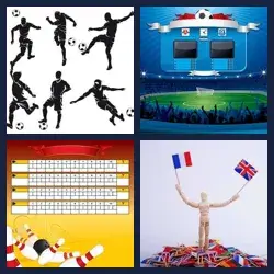4 Pics 1 Word LEAGUE