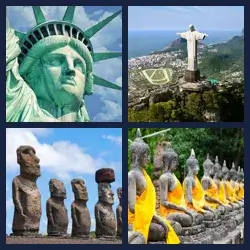 4 Pics 1 Word STATUE