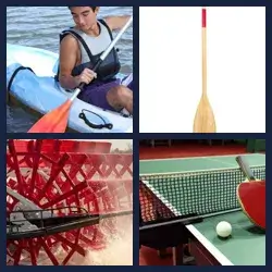 4 Pics 1 Word PADDLE