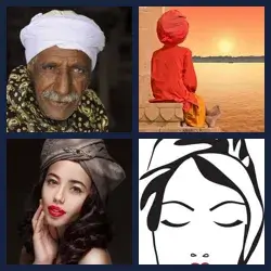 4 Pics 1 Word TURBAN