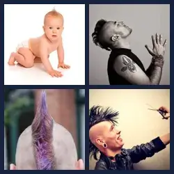 4 Pics 1 Word MOHAWK