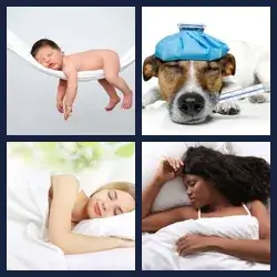 4 Pics 1 Word ASLEEP