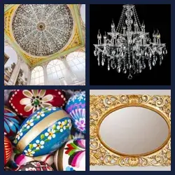 4 Pics 1 Word ORNATE