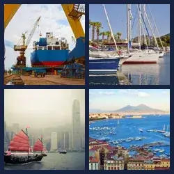 4 Pics 1 Word HARBOR