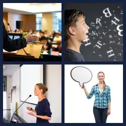 4 Pics 1 Word SPEECH