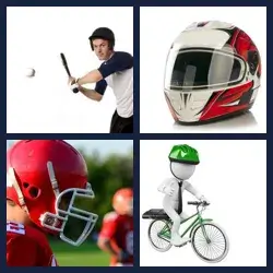 4 Pics 1 Word HELMET
