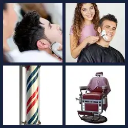 4 Pics 1 Word BARBER