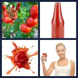 4 Pics 1 Word TOMATO