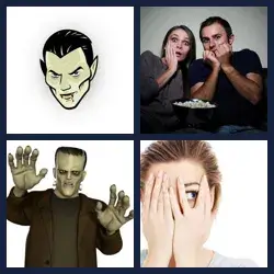 4 Pics 1 Word HORROR
