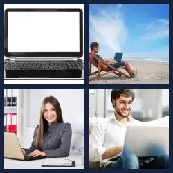 4 Pics 1 Word LAPTOP