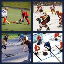 4 Pics 1 Word HOCKEY