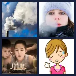 4 Pics 1 Word EXHALE