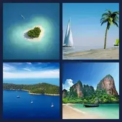 4 Pics 1 Word ISLAND