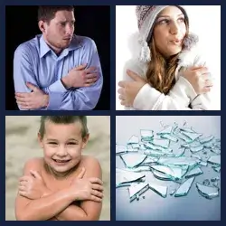 4 Pics 1 Word SHIVER