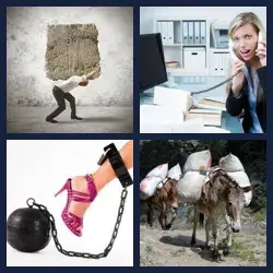 4 Pics 1 Word BURDEN