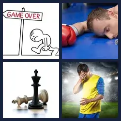 4 Pics 1 Word DEFEAT