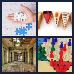 4 Pics 1 Word PIECES