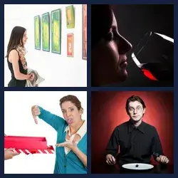 4 Pics 1 Word CRITIC