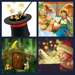 4 Pics 1 Word ENCHANTED