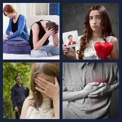 4 Pics 1 Word HEARTACHE