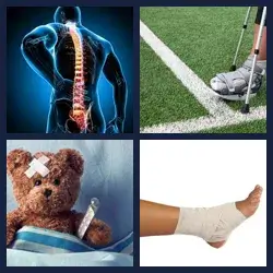 4 Pics 1 Word INJURY