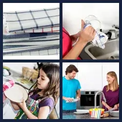 4 Pics 1 Word DISHCLOTH