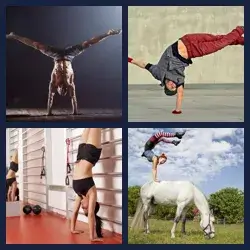 4 Pics 1 Word HANDSTAND