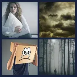 4 Pics 1 Word GLOOMY