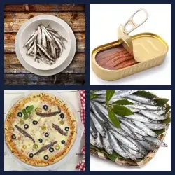 4 Pics 1 Word ANCHOVIES