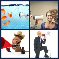 4 Pics 1 Word MEGAPHONE