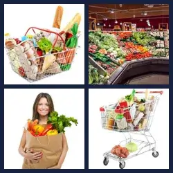 4 Pics 1 Word GROCERIES