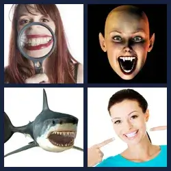 4 Pics 1 Word TOOTHY