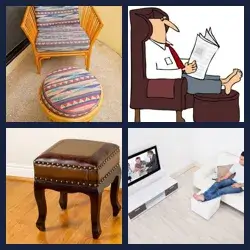 4 Pics 1 Word FOOTSTOOL