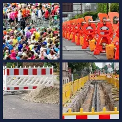 4 Pics 1 Word BARRICADE