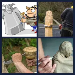 4 Pics 1 Word SCULPT