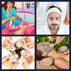 4 Pics 1 Word FACIAL