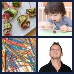 4 Pics 1 Word TOOTHPICK